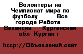 Волонтеры на Чемпионат мира по футболу 2018. - Все города Работа » Вакансии   . Курганская обл.,Курган г.